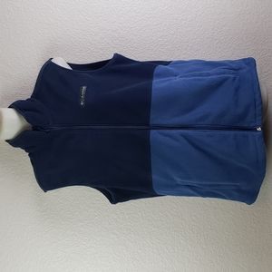 Columbia | Women's Zipper Front Two Tone Blue Fleece Sz M